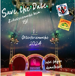 Save the Date Zirkusferienwoche